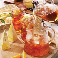 Set cadou cu ceainic pentru ceai rece si 5 piramide ceai rece Iced Tea Ginger Pear Gift