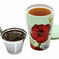 Cadou cu ceai si cana Kati Fleur Tea Set