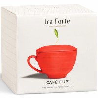 Ceasca pentru ceai din portelan Cafe Cup Ruby Red