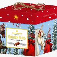 Millennium Praline Sweets Golden Nut Cub 150g