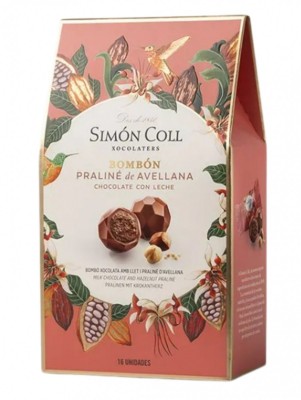 Cutie cu praline de ciocolata Amatller Milk Chocolate with Hazelnut 144g