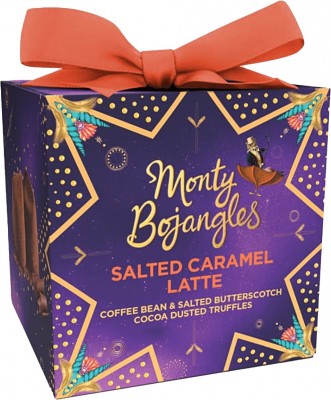 Cutie cu trufe din ciocolata Monty Bojangles Salted Caramel Latte Present 100g