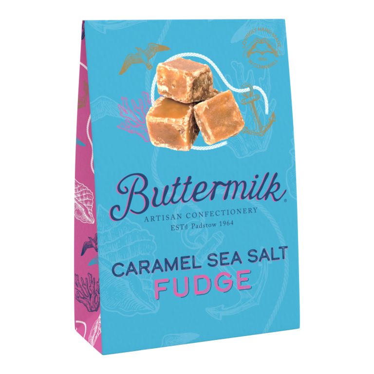 Caramele englezesti Fudge cu Caramel si Sare de Mare Buttermilk 150g