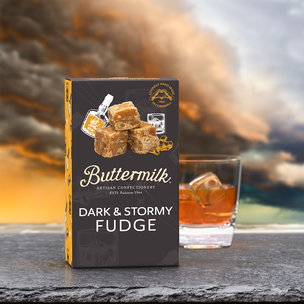 Caramele englezesti Fudge cu rom si ghimbir Buttermilk 100g - imagine 2