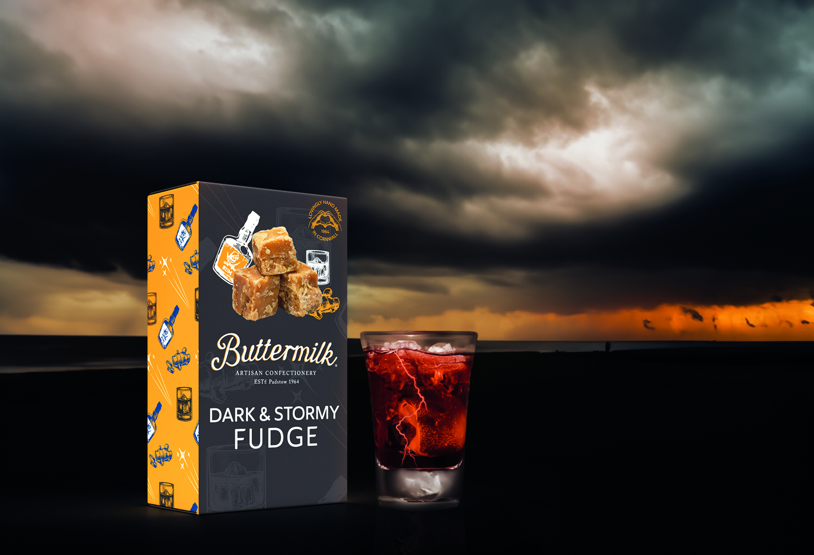 Caramele englezesti Fudge cu rom si ghimbir Buttermilk 100g - imagine 4