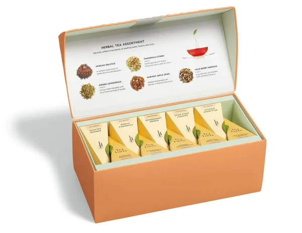 Cutie cu 20 de piramide de ceai Herbal Assortment, Tea Forte - imagine 4