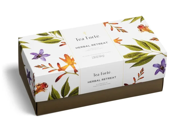 Cutie cu 20 de piramide de ceai Herbal Retreat ECO - Tea Forte - imagine 6