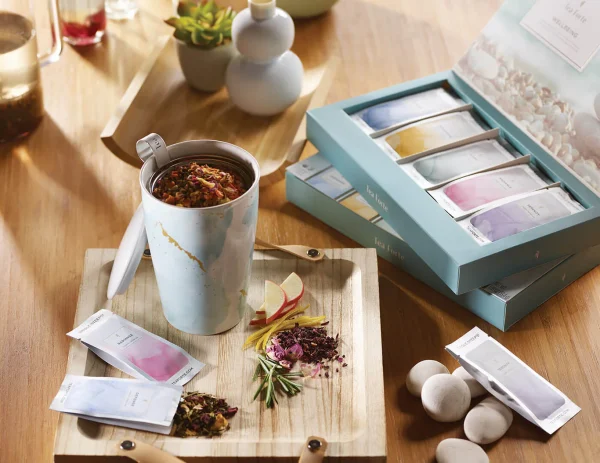 Set cadou cu ceai ECO Tea Forté – idee elegantă pentru zi de naștere, cu arome naturale
