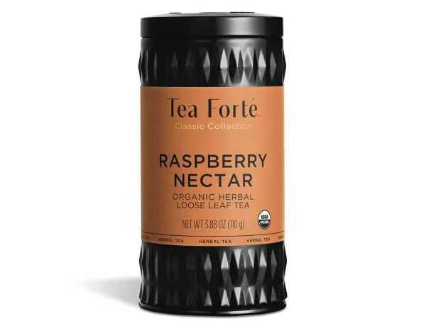 Ceai infuzie rubinie de zmeura si hibiscus, Raspberry nectar, ECO - Tea Forte - imagine 3