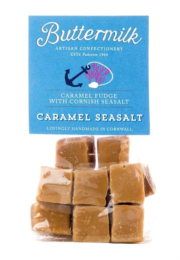 Caramele englezesti Fudge cu Caramel si Sare de Mare Buttermilk 150g