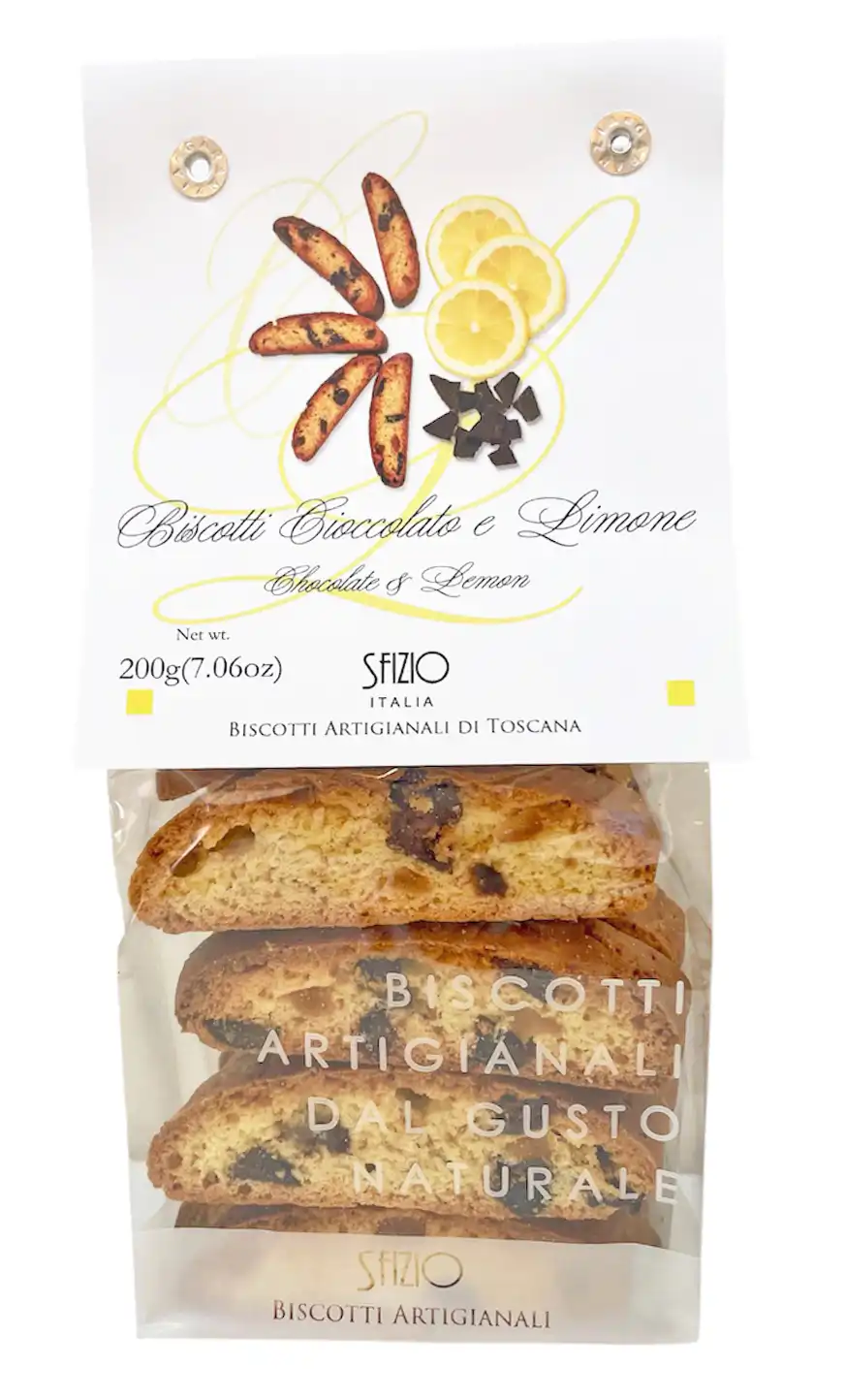 Cantucci biscuiti artizanali cu ciocolata si lamaie 200g