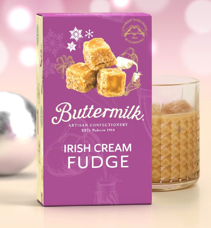 Caramele englezesti Fudge cu Irish Cream Buttermilk 100g