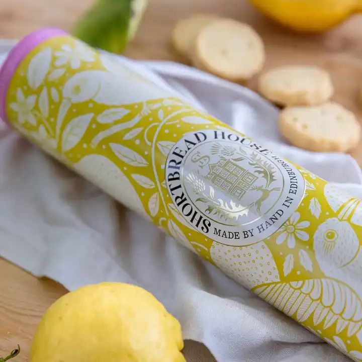 Biscuiti Artizanali cu unt si lamaie Shortbread Tall Tin 250g