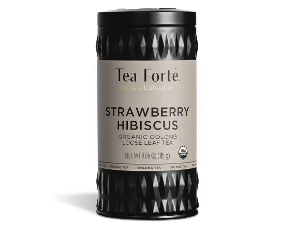 Infuzie dulce de ceai oloong, hibiscus si capsuni, Strawberry Hibiscus, ECO - Tea Forte - imagine 3