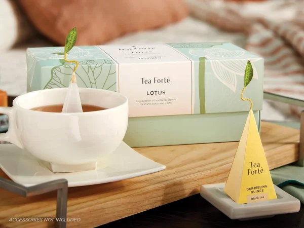 Cutie cu 20 de piramide de ceai  Lotus ECO - Tea Forte - imagine 6