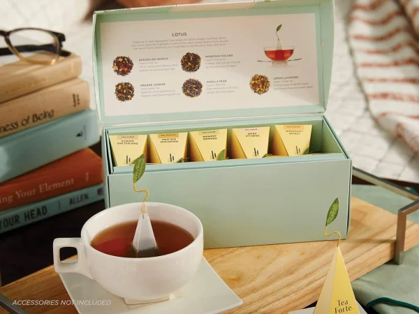 Cutie cu 20 de piramide de ceai  Lotus ECO - Tea Forte - imagine 5