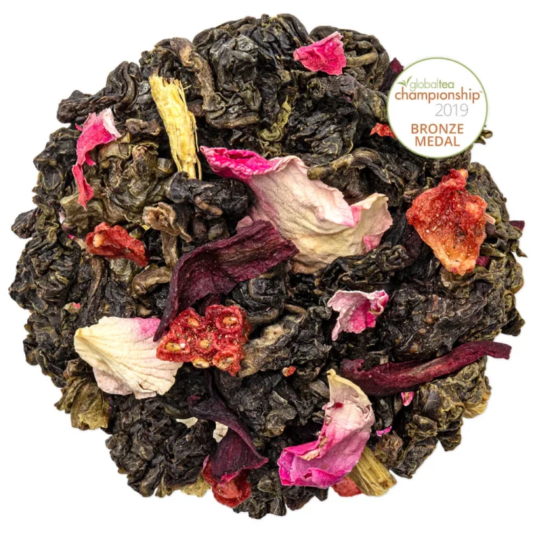 Infuzie dulce de ceai oloong, hibiscus si capsuni, Strawberry Hibiscus, ECO – Tea Forte