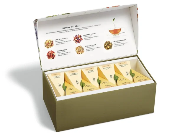Cutie cu 20 de piramide de ceai Herbal Retreat ECO - Tea Forte - imagine 5