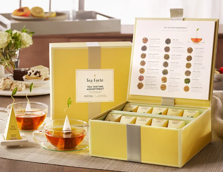 Ceai Tea Tasting Assortment – Tea Forte – Cufar cu 40 de piramide de ceai