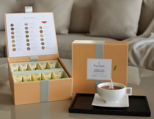 Ceai Herbal Tea Assortment - Tea Forte - Cufar cu 40 de piramide de - imagine 2