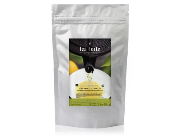 Infuzie de musetel, si lamaie, Chamomille Citron, 454 g de ceai ECO - HORECA  Tea Forte - imagine 3