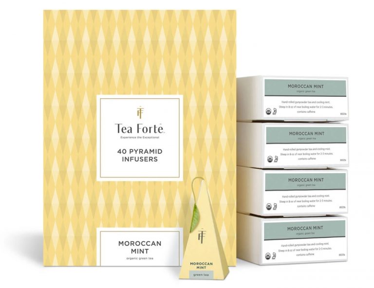 Ceai Moroccan Mint ECO – Tea Forte -cutie cu 40 de piramide de ceai