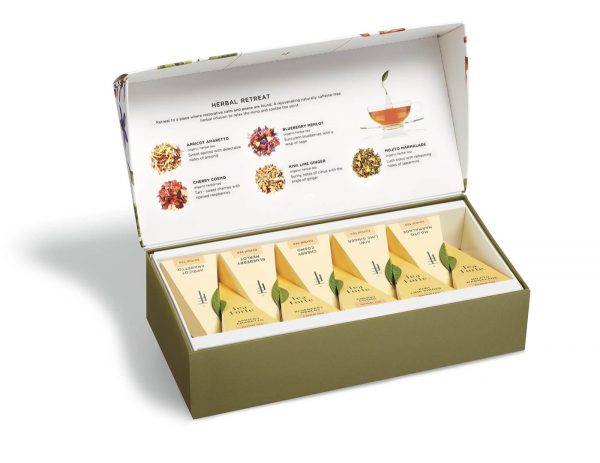 Ceai Petite Ribbon Herbal Retreat, ECO - Tea Forte - Cutie cu 10 piramide de ceai - imagine 2