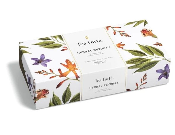 Ceai Petite Ribbon Herbal Retreat, ECO - Tea Forte - Cutie cu 10 piramide de ceai - imagine 3