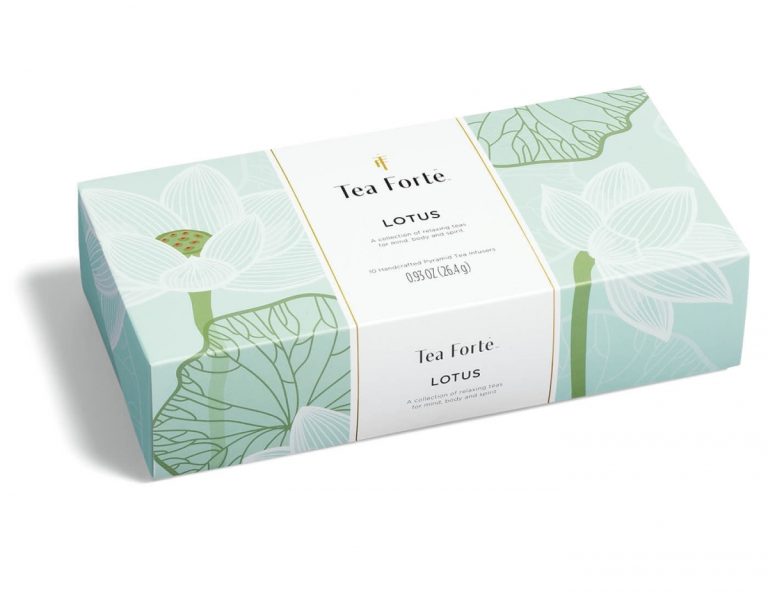 Ceai organic Petite Ribbon Lotus ECO – Tea Forte- Cutie cu 10 piramide de ceai