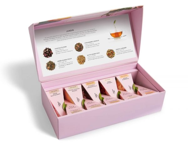 Ceai organic Petite Ribbon Jardin ECO - Tea Forte - Cutie cu 10 piramide de ceai - imagine 3