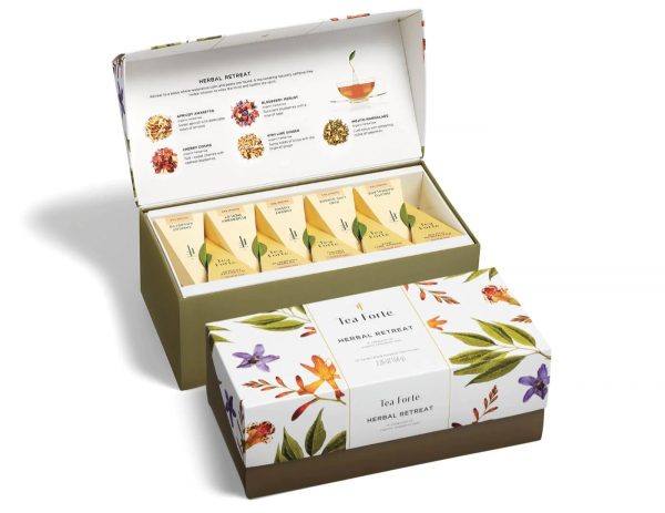 Cutie cu 20 de piramide de ceai Herbal Retreat ECO - Tea Forte - imagine 2