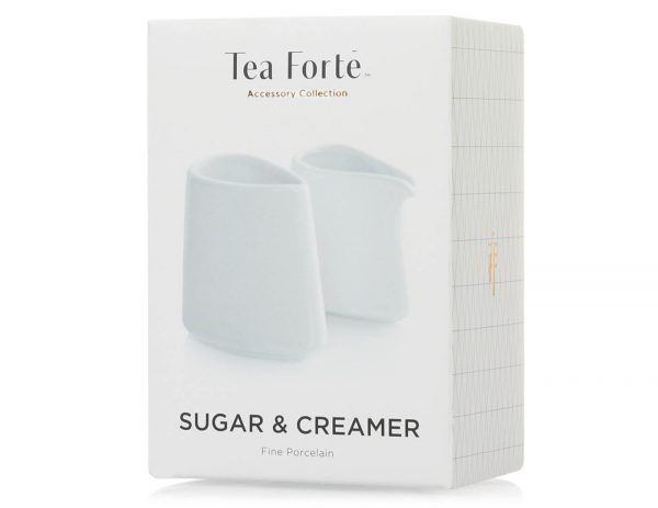 Recipiente din portelan pentru fisca si zahar Creamer and Saucer - Tea Forte