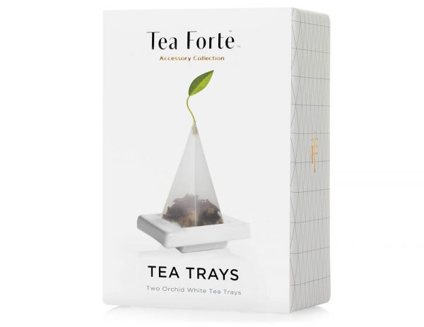 Tavite albe pentru piramide de ceai - Tea Forte - imagine 2