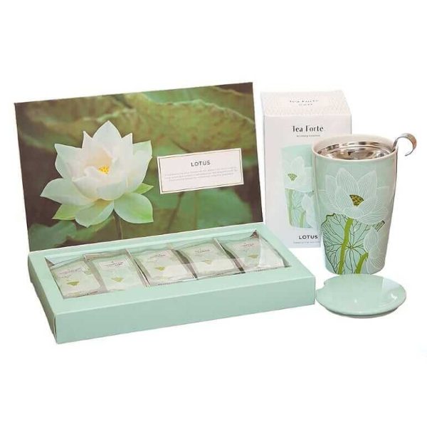 Coș Cadou: ceai și cană ceai Lotus Collection Gift - Tea Forte