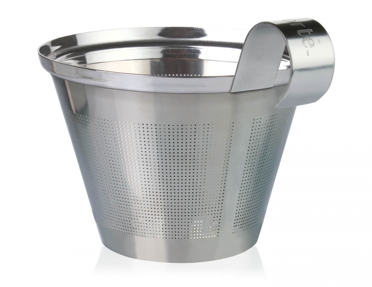 Cana pentru ceai din ceramica cu pereti dubli si infuzor din inox Kati Soleil - Tea Forte - imagine 4