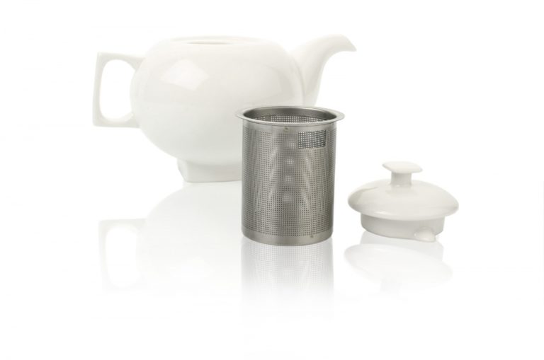 Ceainic Solstice din portelan cu infuzor din inox – Tea Forte