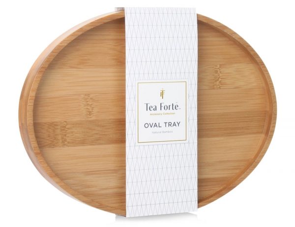Tava ovala din lemn de artar pentru servit ceaiul - Tea Forte