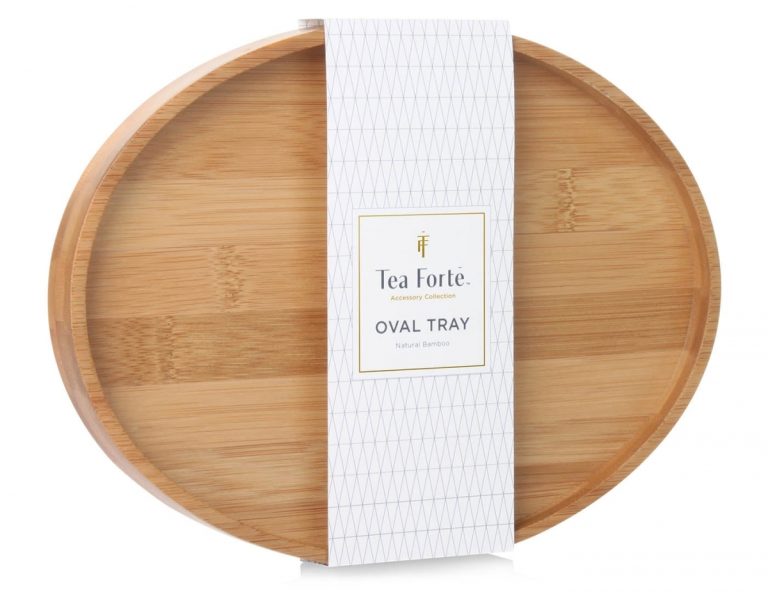 Tava ovala din lemn de artar pentru servit ceaiul – Tea Forte