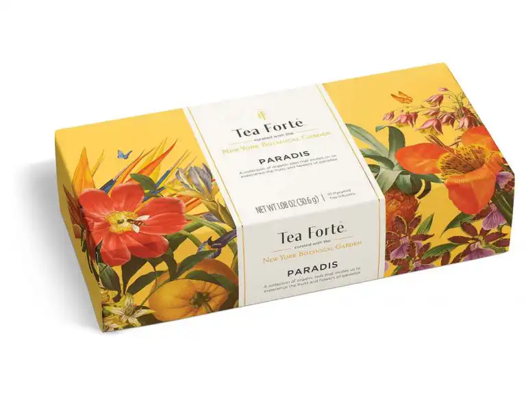 Ceai organic Petite Ribbon Paradis, ECO – Tea Forte – Cutie cu 10 piramide de ceai