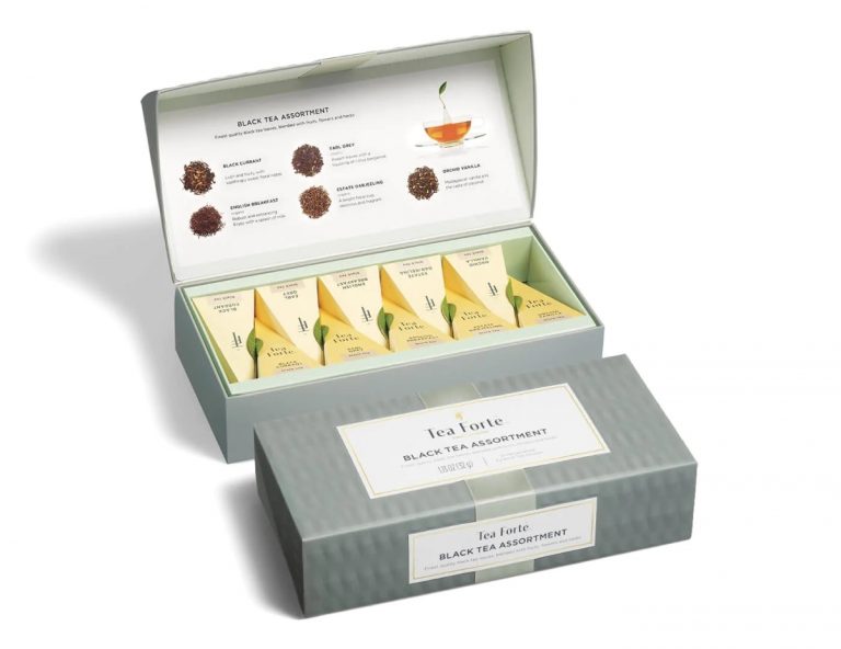Ceai Petite Ribbon Black Assortment – Tea Forte – Cutie cu 10 piramide de ceai