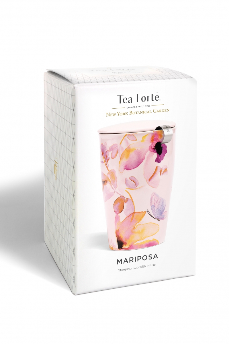 Cana ceai din ceramica cu infuzor din inox Kati Mariposa - imagine 3