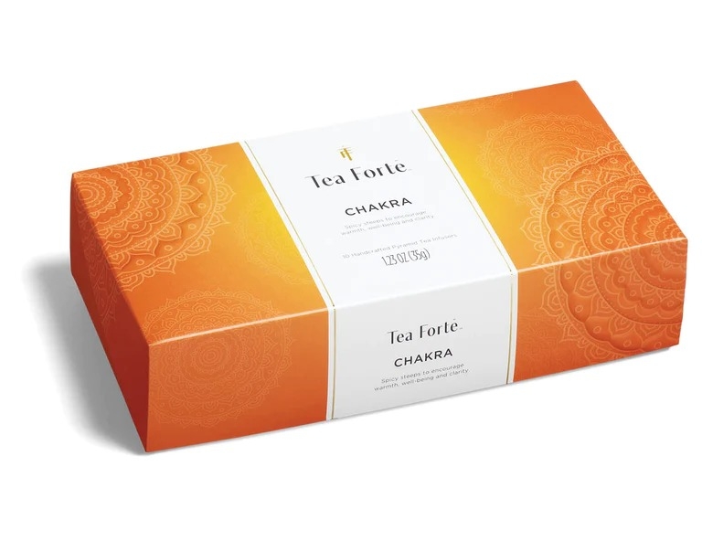Ceai Ribbon box Chakra – cutie elegantă cu 10 piramide
