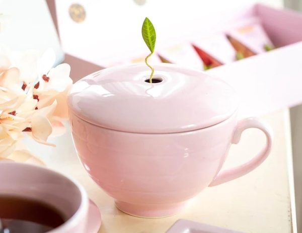 CEASCA PENTRU CEAI DIN PORTELAN CAFE CUP PINK - imagine 2