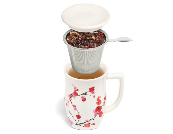 Cana ceai cu infuzor din inox Fiore Sakura - imagine 2