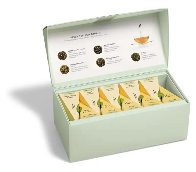 Cutie cu 20 piramide de ceai Green Assortment