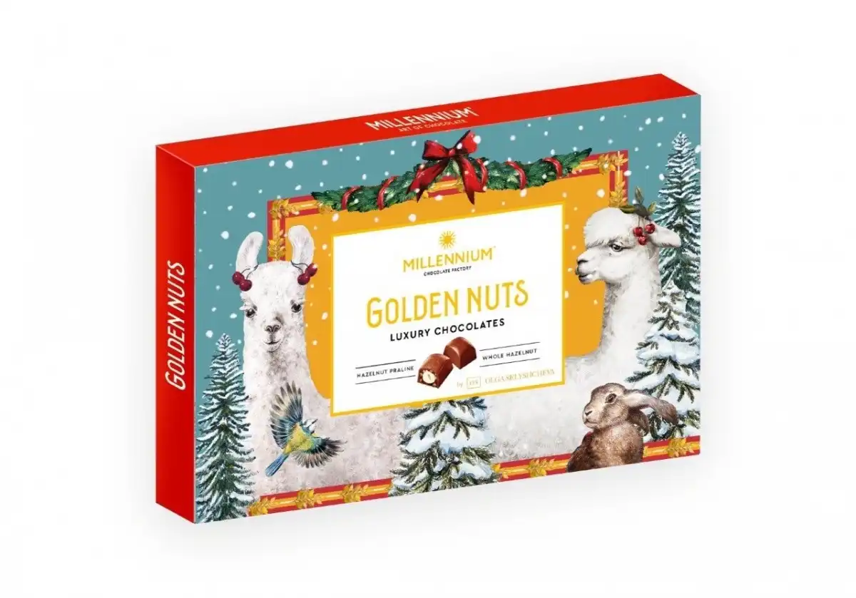 Millennium Praline Sweets Golden Nut Christmas 145g - imagine 2