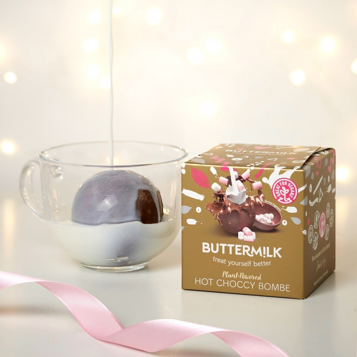 Sferă de ciocolată caldă Buttermilk 57g - imagine 2