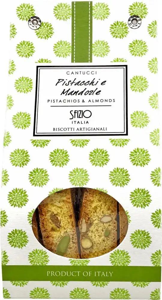 Biscuti artizanali cu fistic si migdale Cantucci Sfizio 200 g