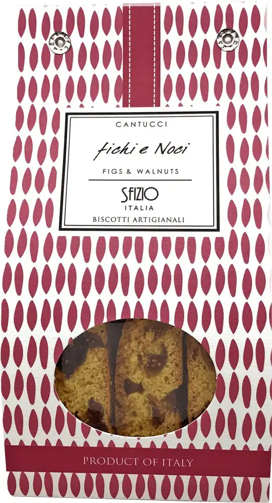Biscuiti artizanali Cantucci cu smochine si nuci Sfizio 200g