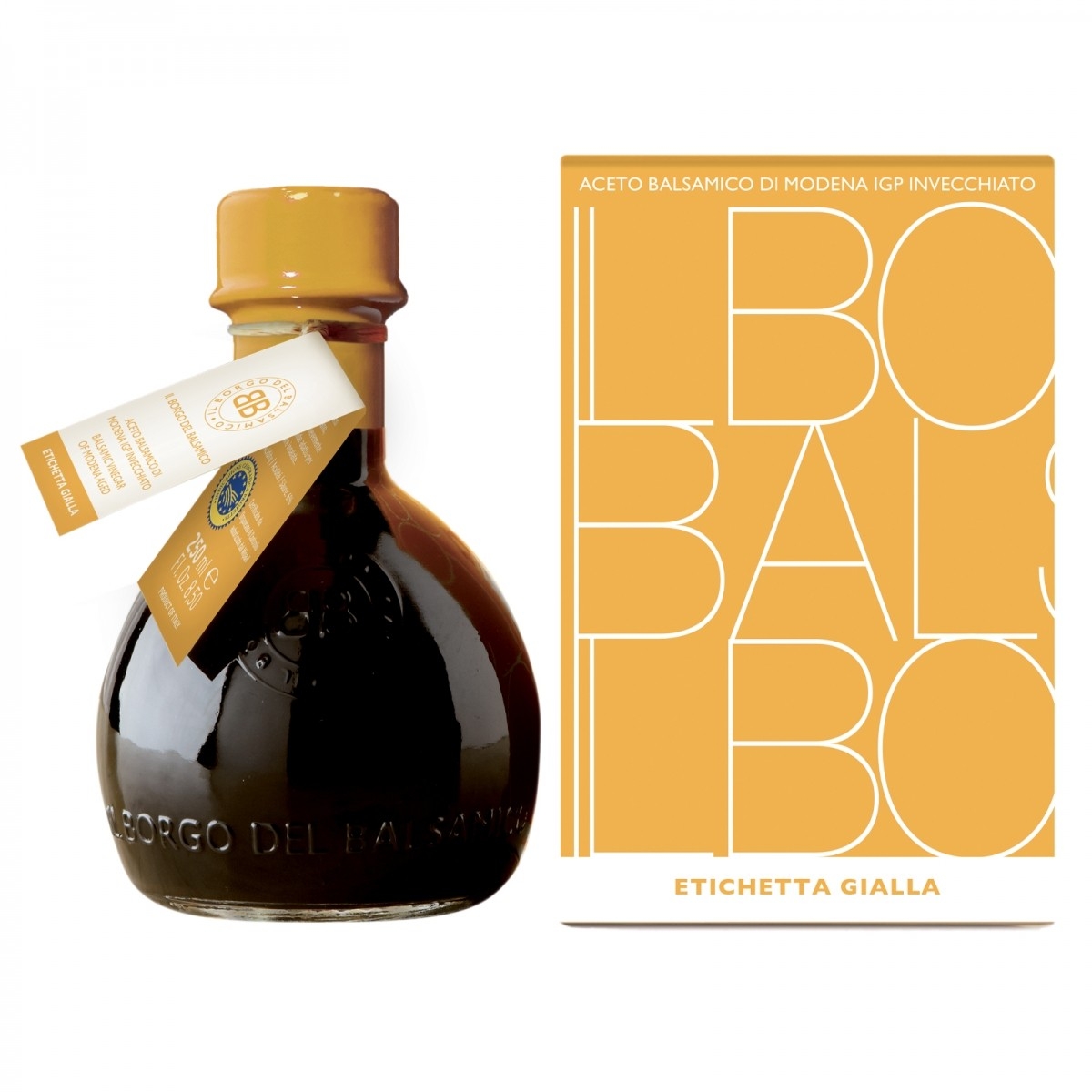 Aceto Balsamic Il Condimento Del Borgo Modena Gialla 250 Ml